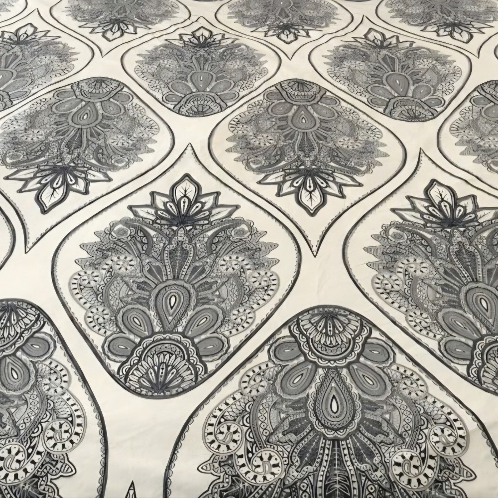 Pottery Barn Cassidy Medallion Duvet Cover - King